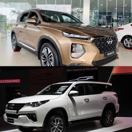 Hyundai Santa Fe 2020  và  Toyota Fortuner. Bạn chọn ai để đồng hành ? 